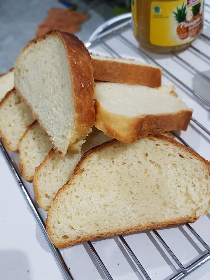 roti tawar sederhana tanpa telur